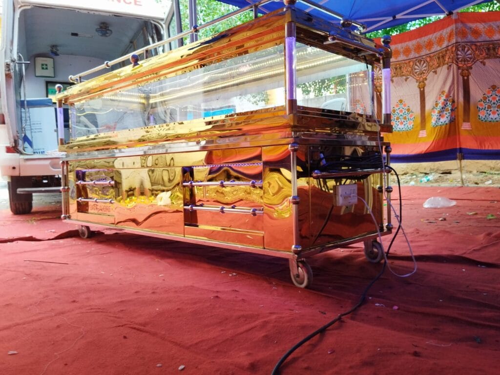 vip freezer box for dead body preservation service in bangalore